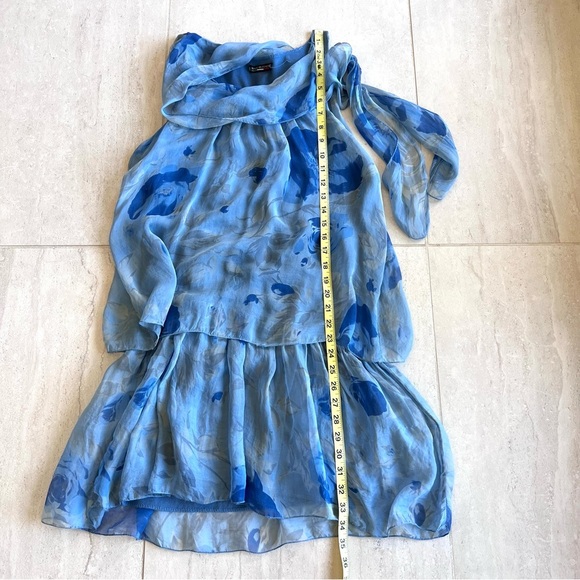 Italian Made Silk Ruffle - Tiered Summer Dress Size S-M - Picture 8 of 8